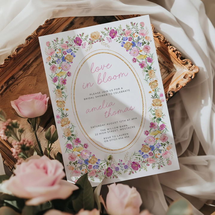 Love In Bloom Bridal Shower Invitation