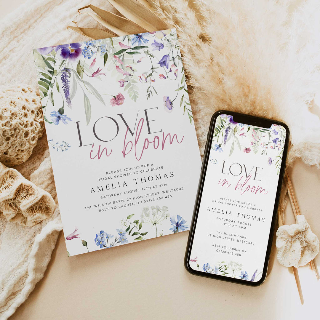 Love In Bloom Shower Invitation