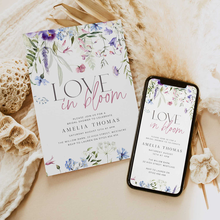 Love In Bloom Shower Invitation
