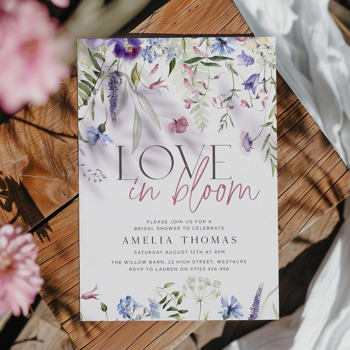 Love In Bloom Shower Invitation