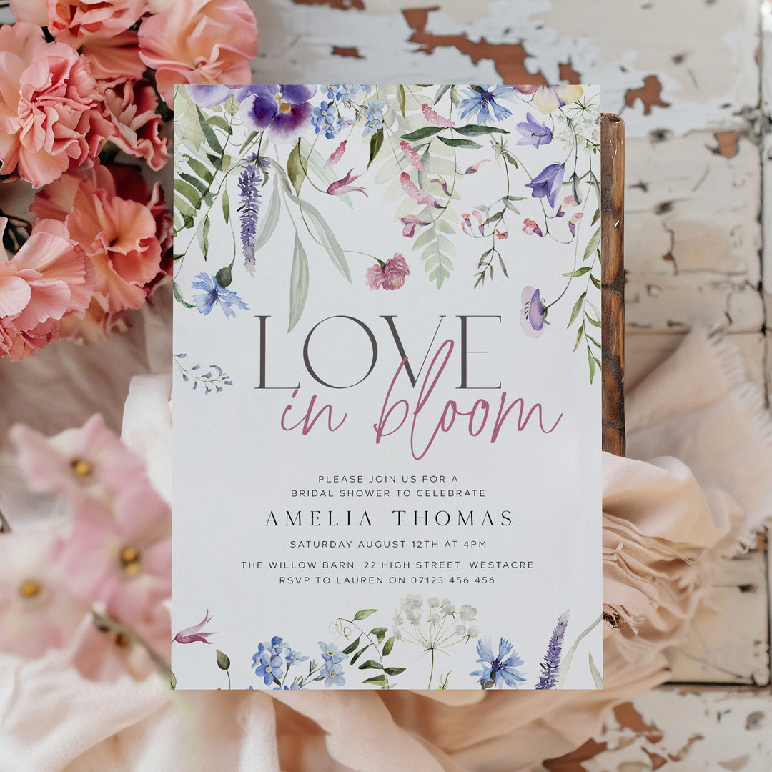Love In Bloom Shower Invitation