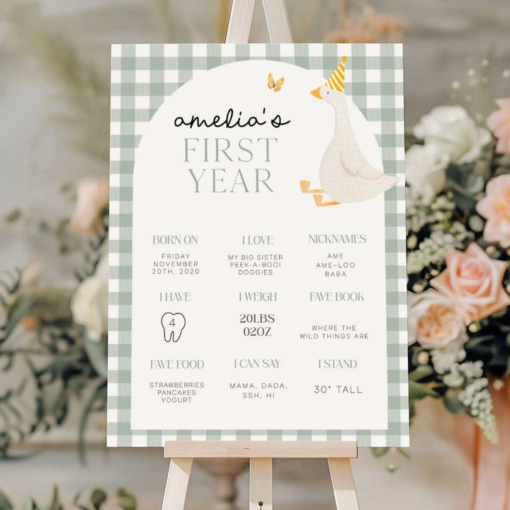 One Silly Goose Green First Year Stats