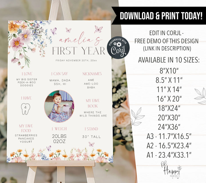 One Little Wildflower First Year Stats With Photo