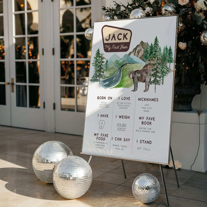 One Happy Camper First Year Watercolour