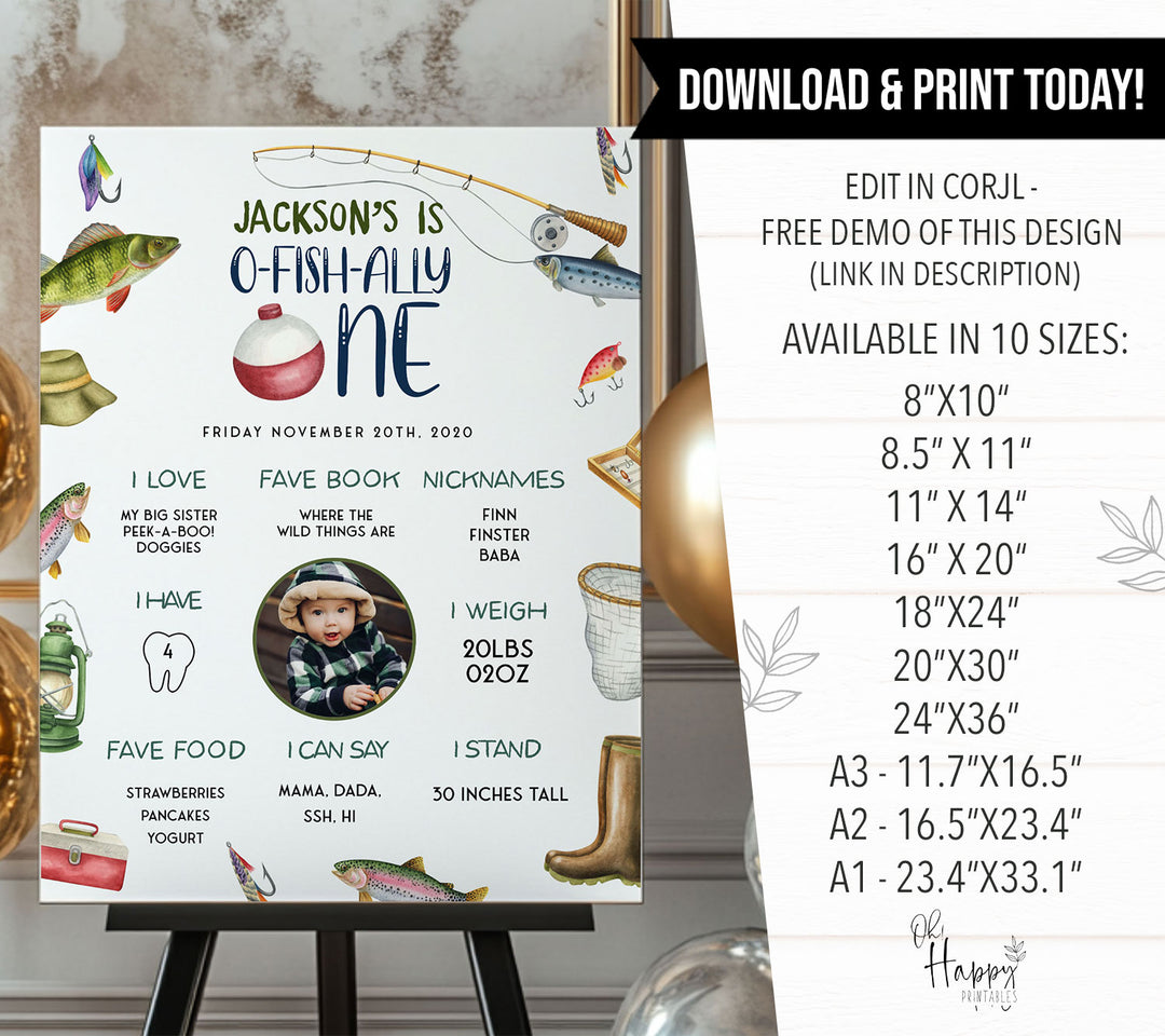 O-Fish-Ally One First Year Stats With Photo Milestone
