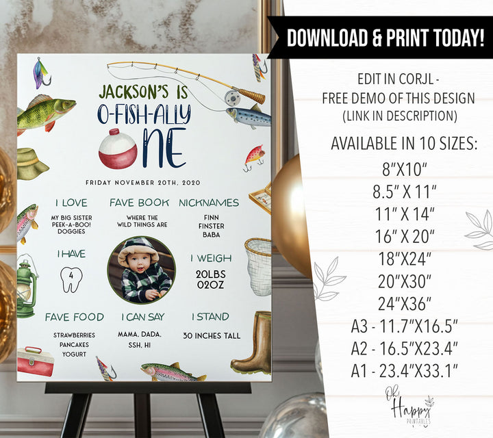 O-Fish-Ally One First Year Stats With Photo Milestone