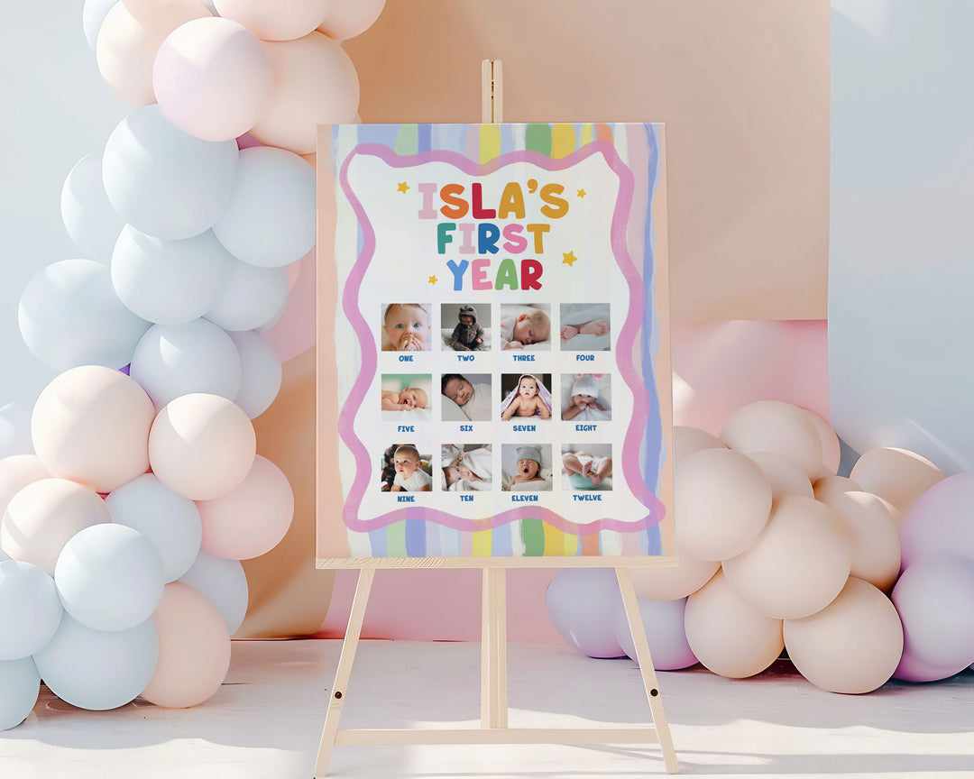 Girls Just Wanna One Photo Milestone 1st Birthday