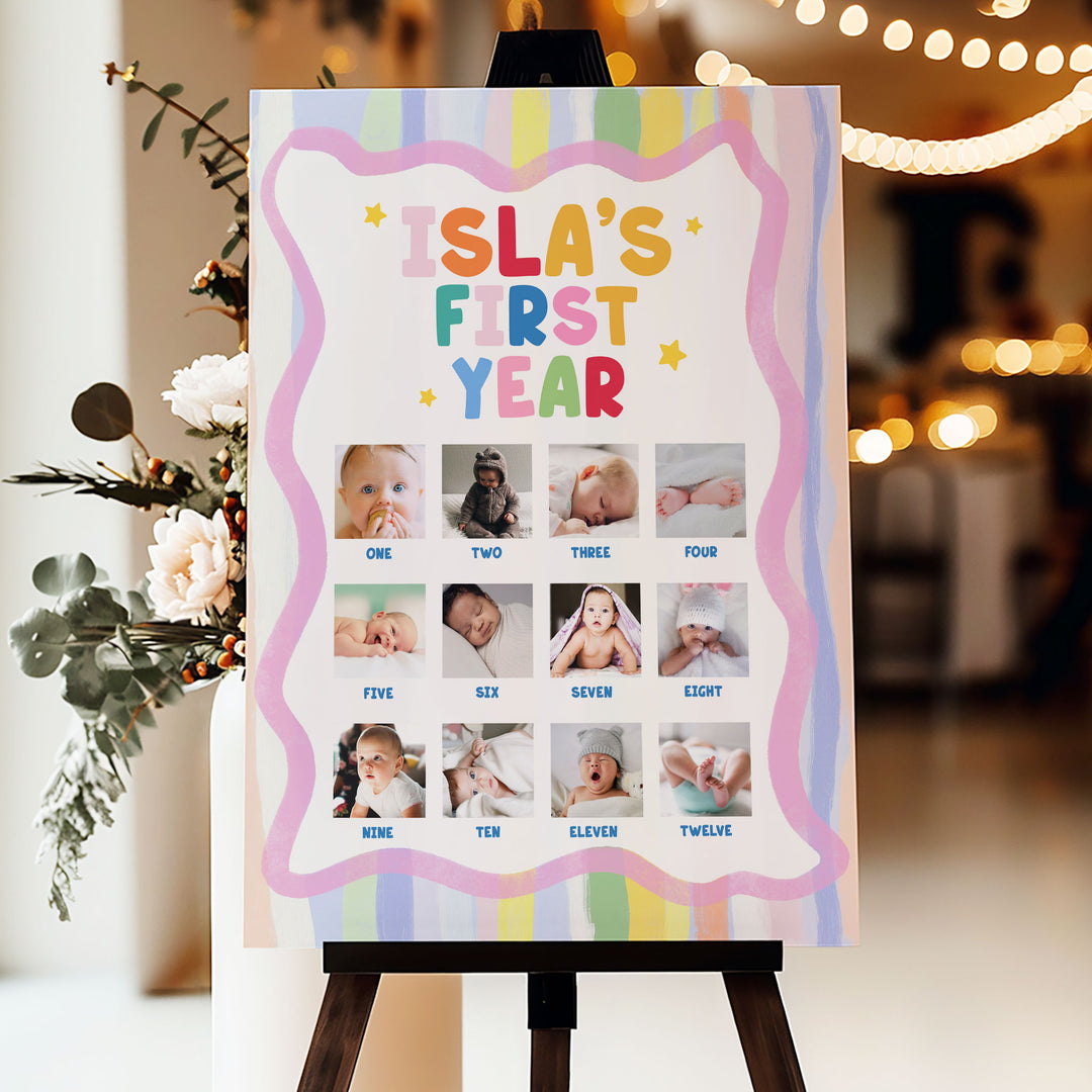 Girls Just Wanna One Photo Milestone 1st Birthday