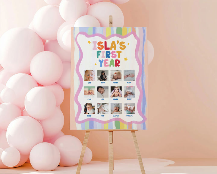 Girls Just Wanna One Photo Milestone 1st Birthday