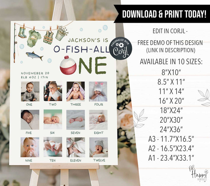 O-Fish-Ally One First Year Photos Milestone