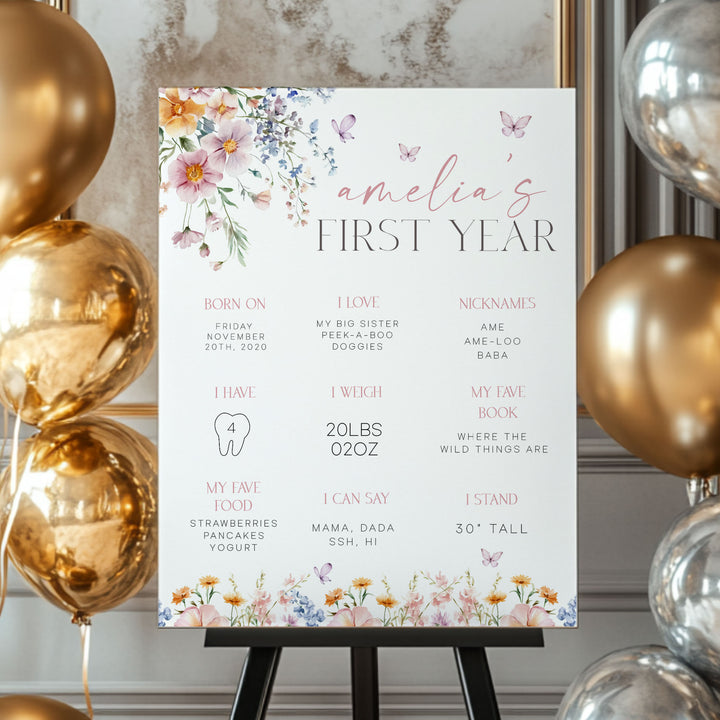 One Little Wildflower First Year Stats