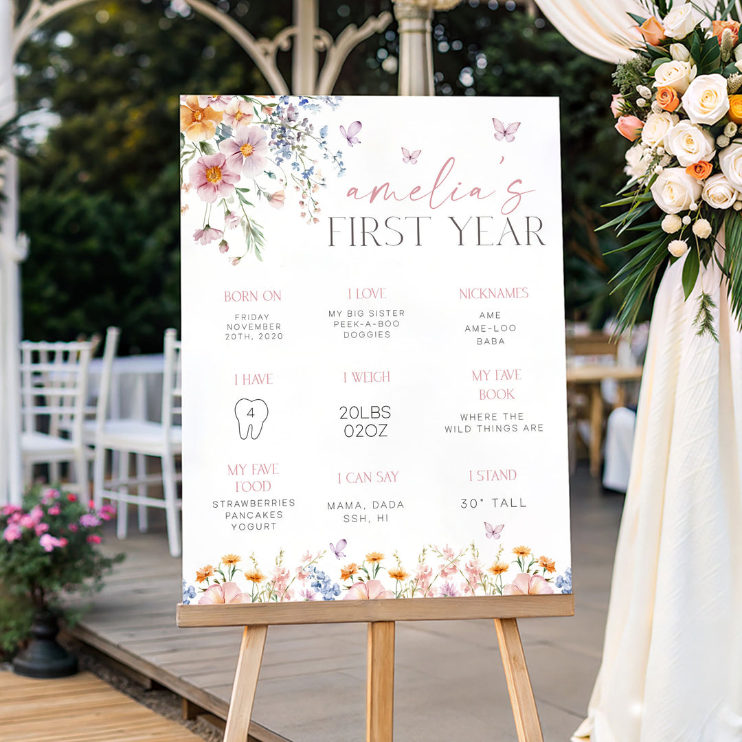 One Little Wildflower First Year Stats