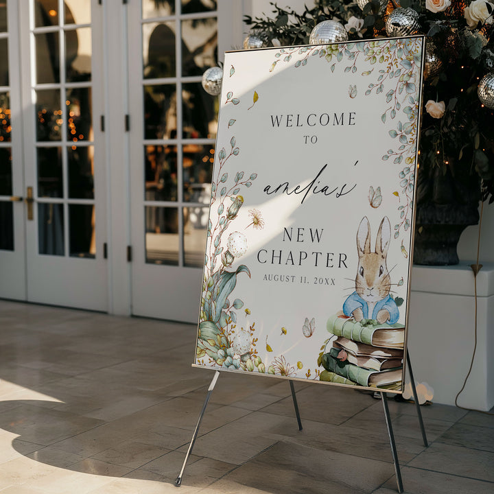 Peter Rabbit Book Welcome Sign