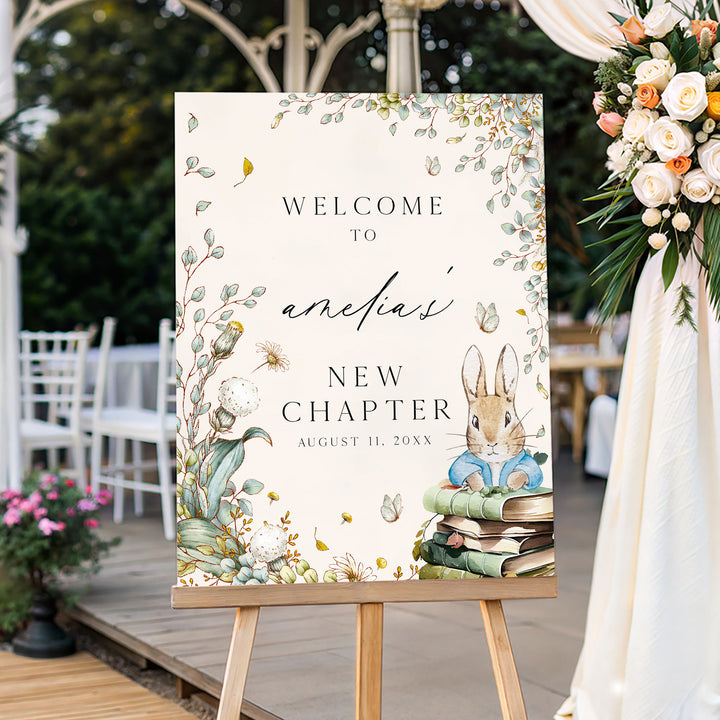Peter Rabbit Book Welcome Sign
