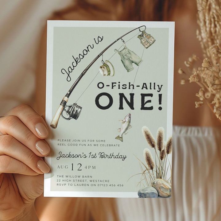 OFishAlly One Editable Invitation