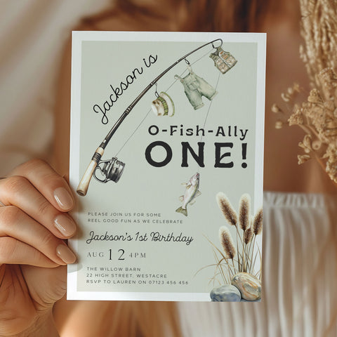 OFishAlly One Editable Invitation