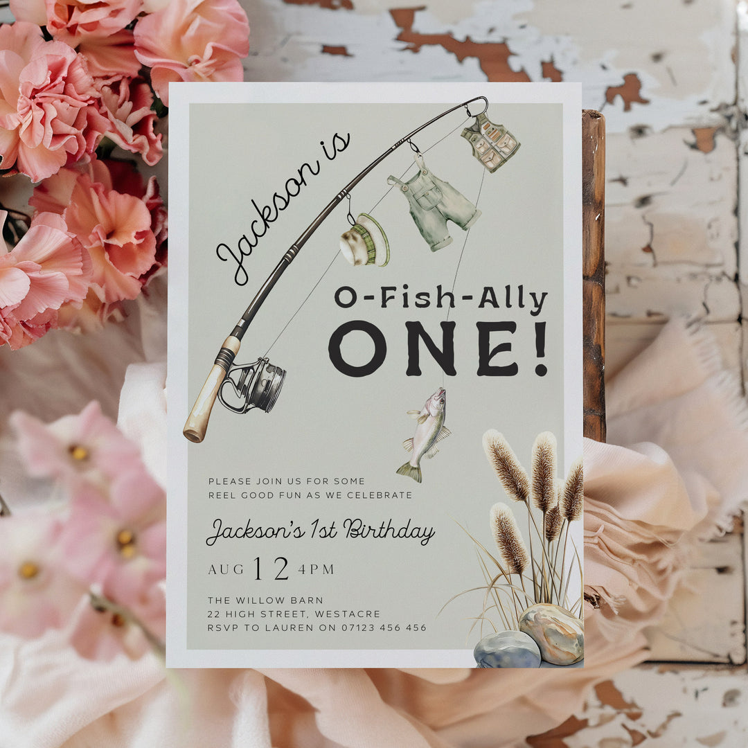 OFishAlly One Editable Invitation