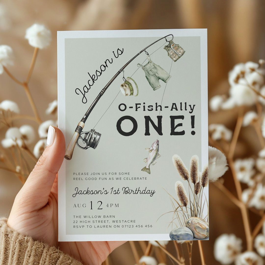 OFishAlly One Editable Invitation