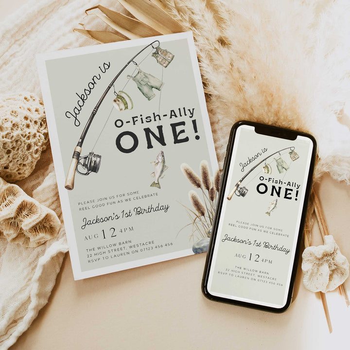 OFishAlly One Editable Invitation