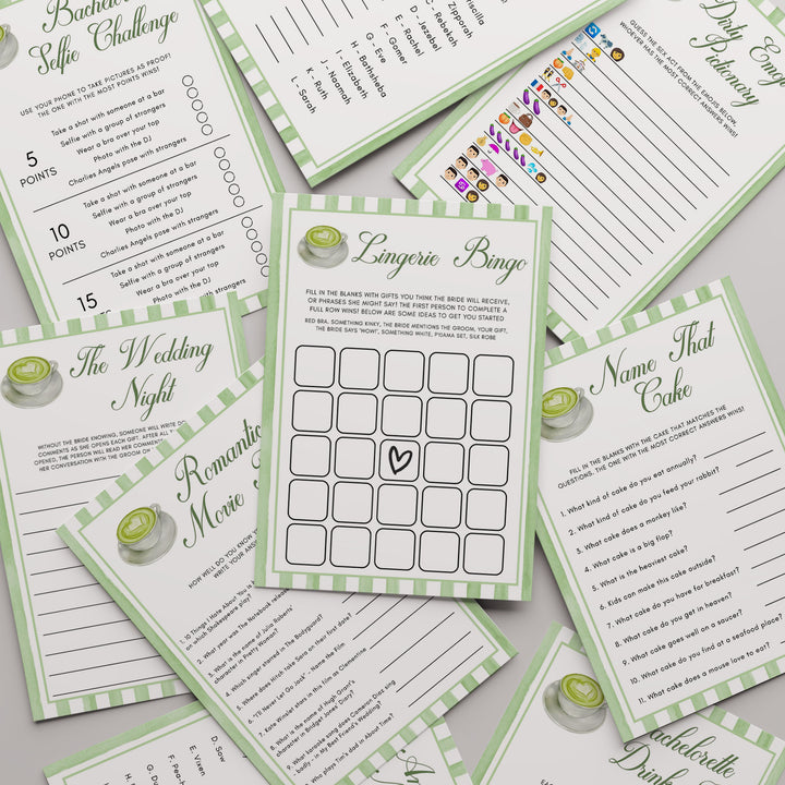 100 Editable Her Perfect Matcha Bridal Games