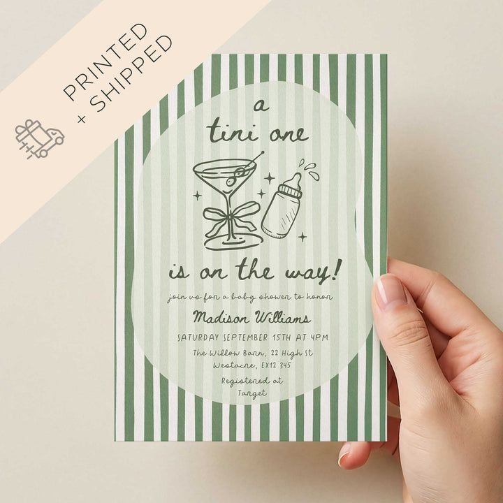 A Tine One Baby Shower Printed Invitation