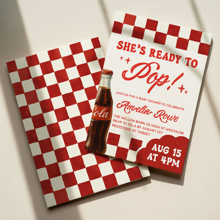 Retro Ready To Pop Invitation