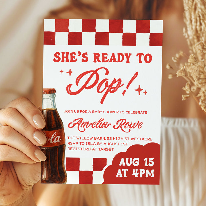 Retro Ready To Pop Invitation