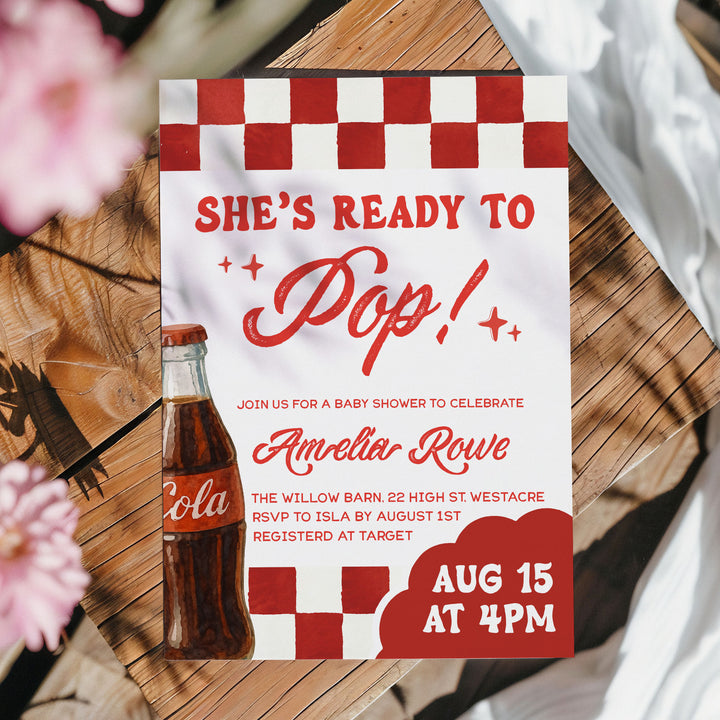 Retro Ready To Pop Invitation