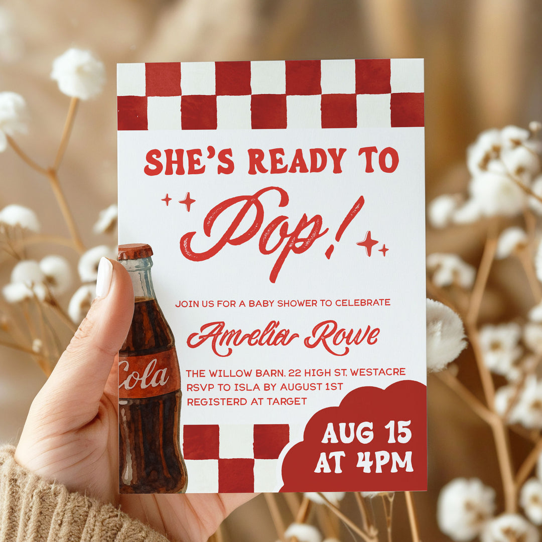 Retro Ready To Pop Invitation