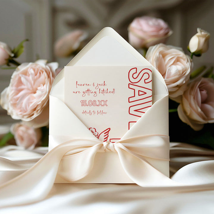 Red Cupid Save The Date