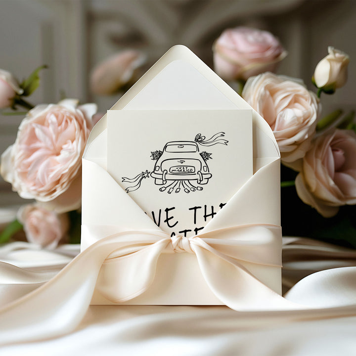 Wedding Car Save The Date