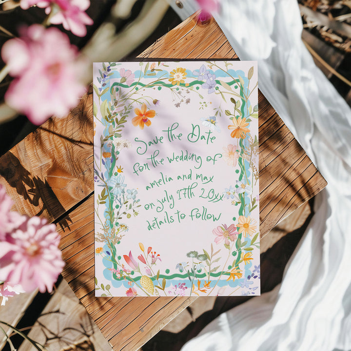 Spring Floral Save The Date