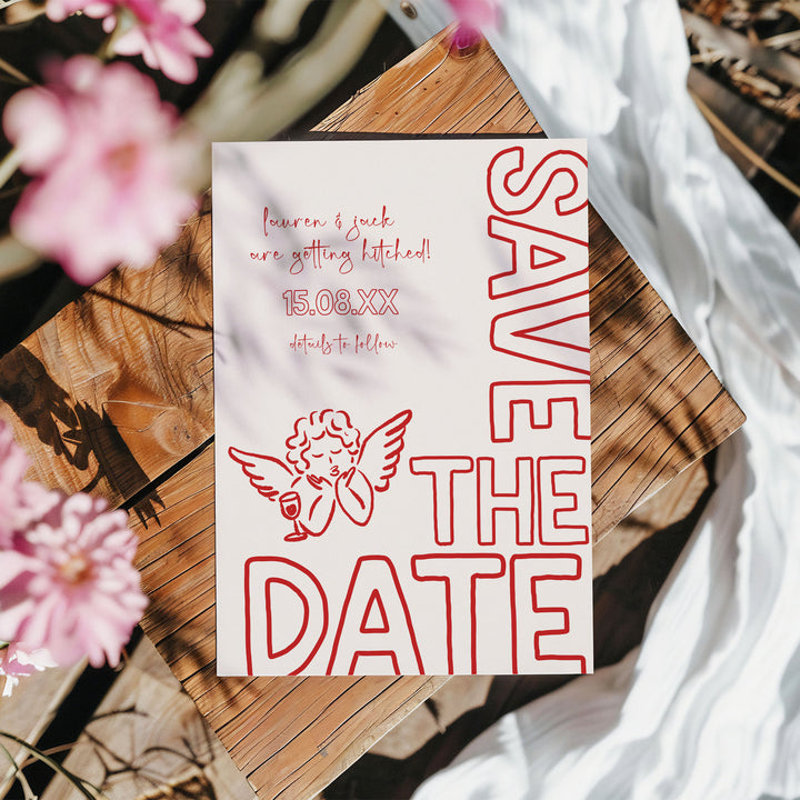 Red Cupid Save The Date