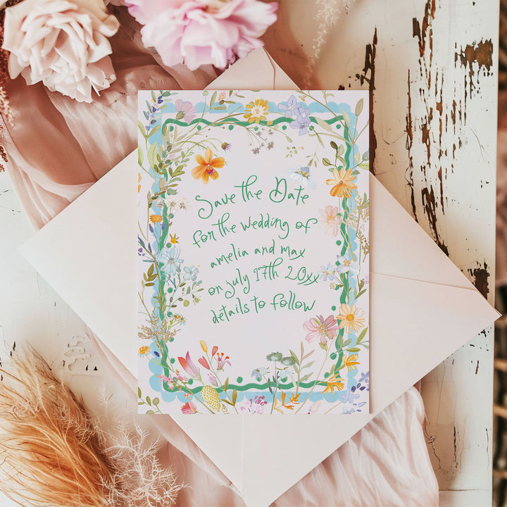 Spring Floral Save The Date
