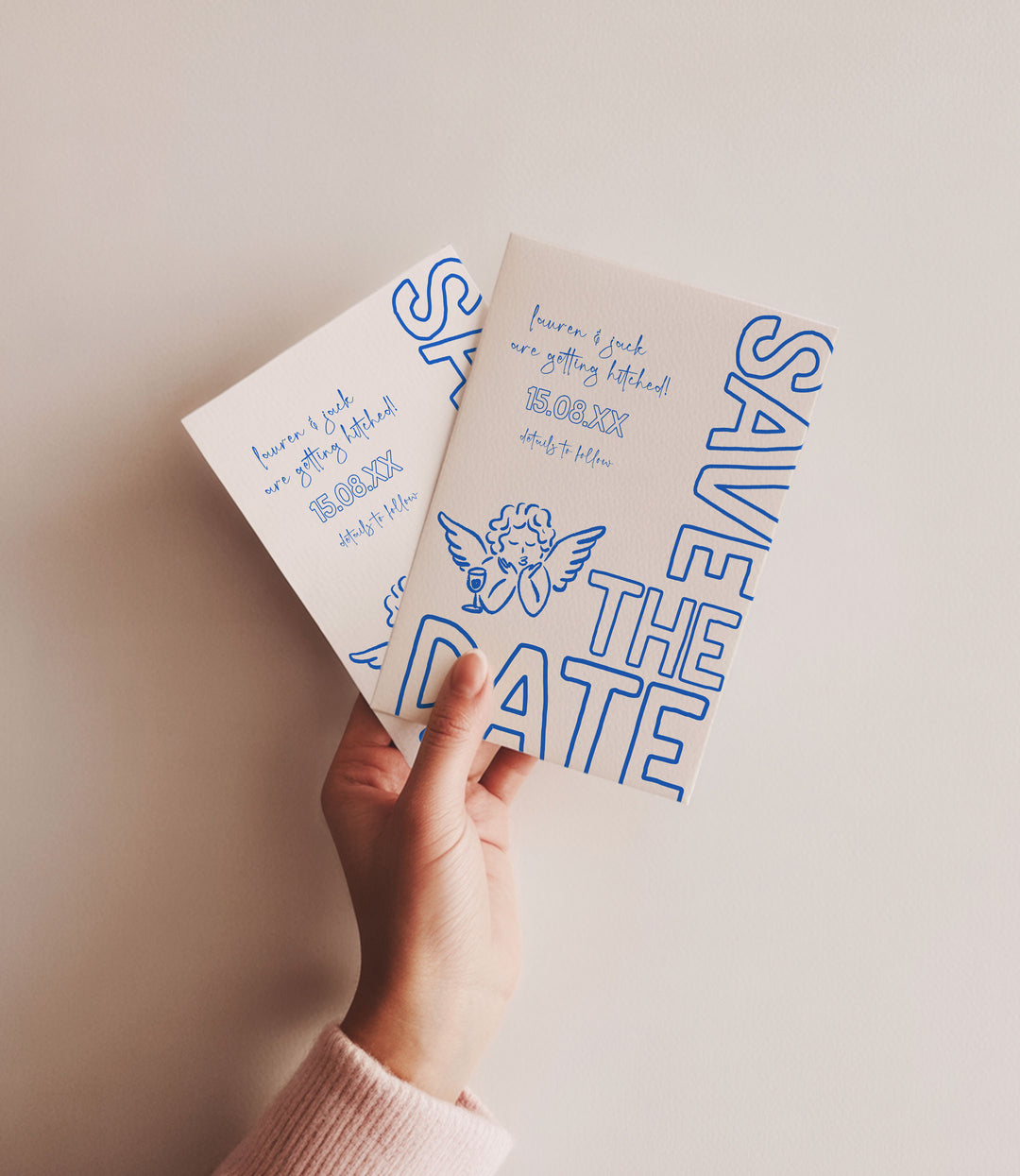 Blue Cupid Save The Date