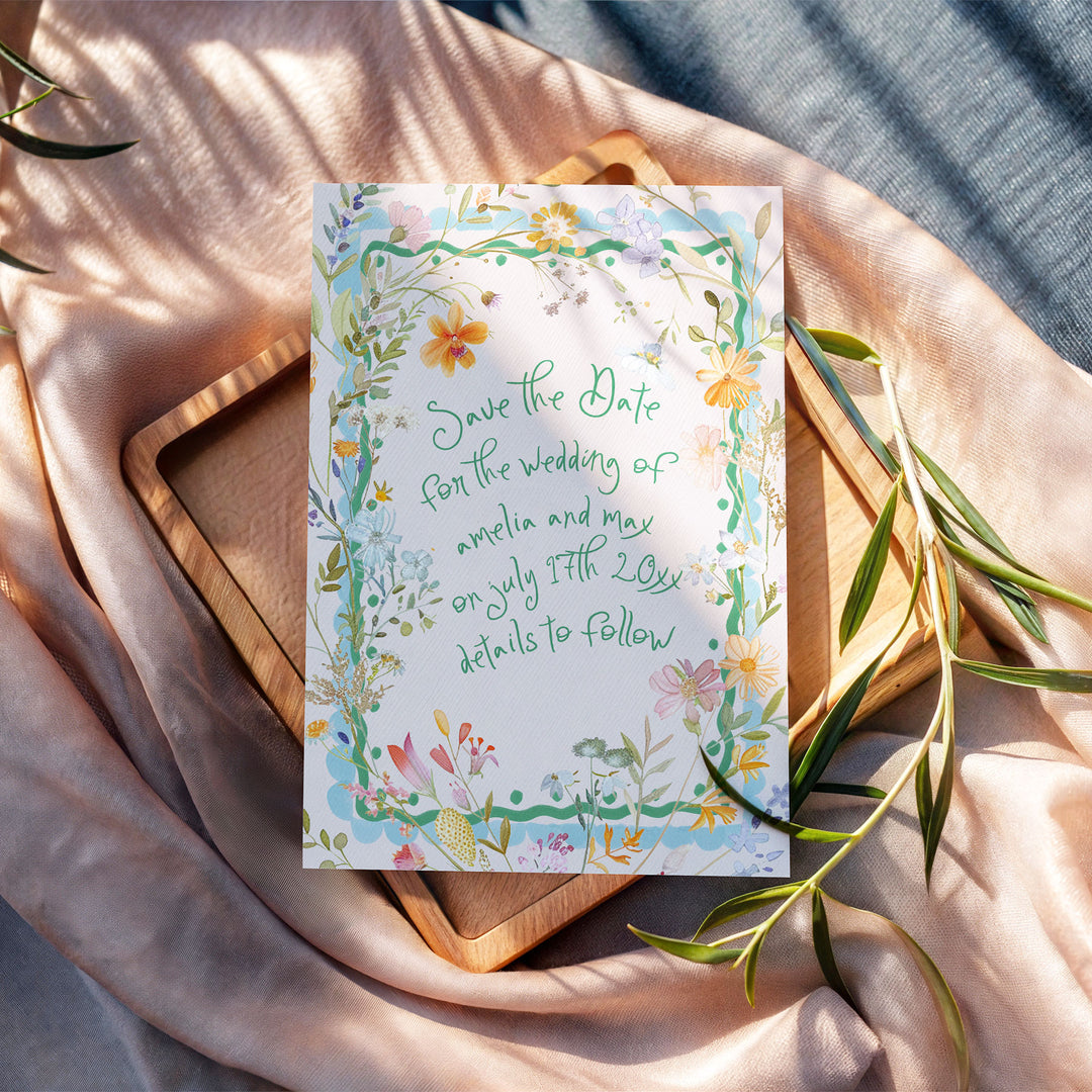 Spring Floral Save The Date