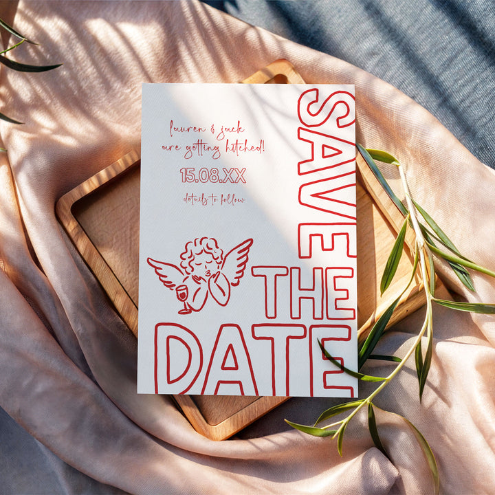 Red Cupid Save The Date