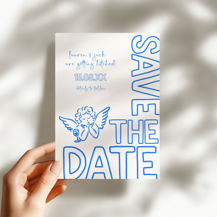 Blue Cupid Save The Date