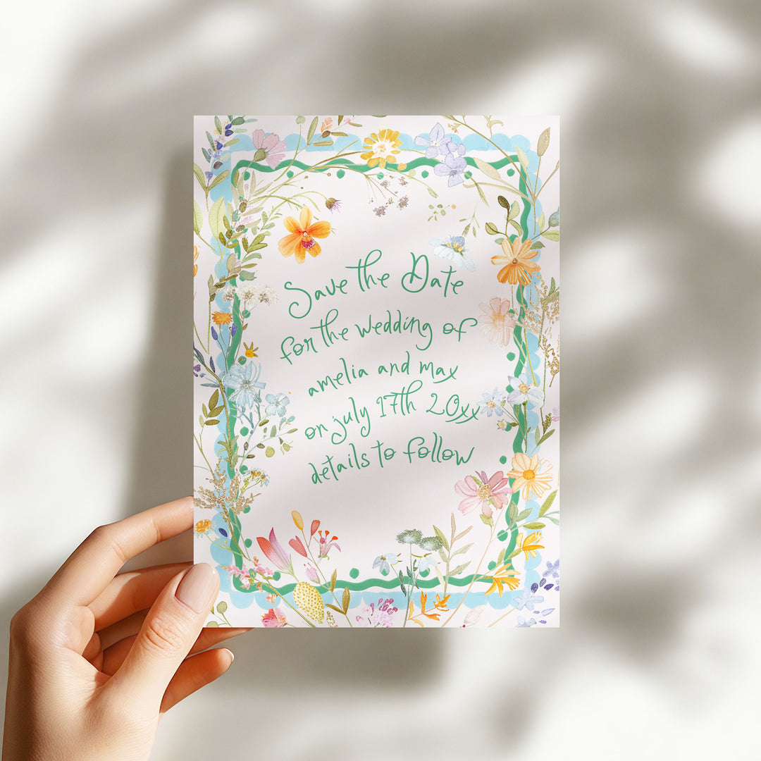 Spring Floral Save The Date