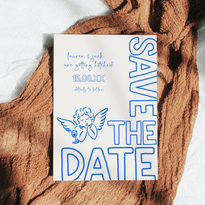 Blue Cupid Save The Date