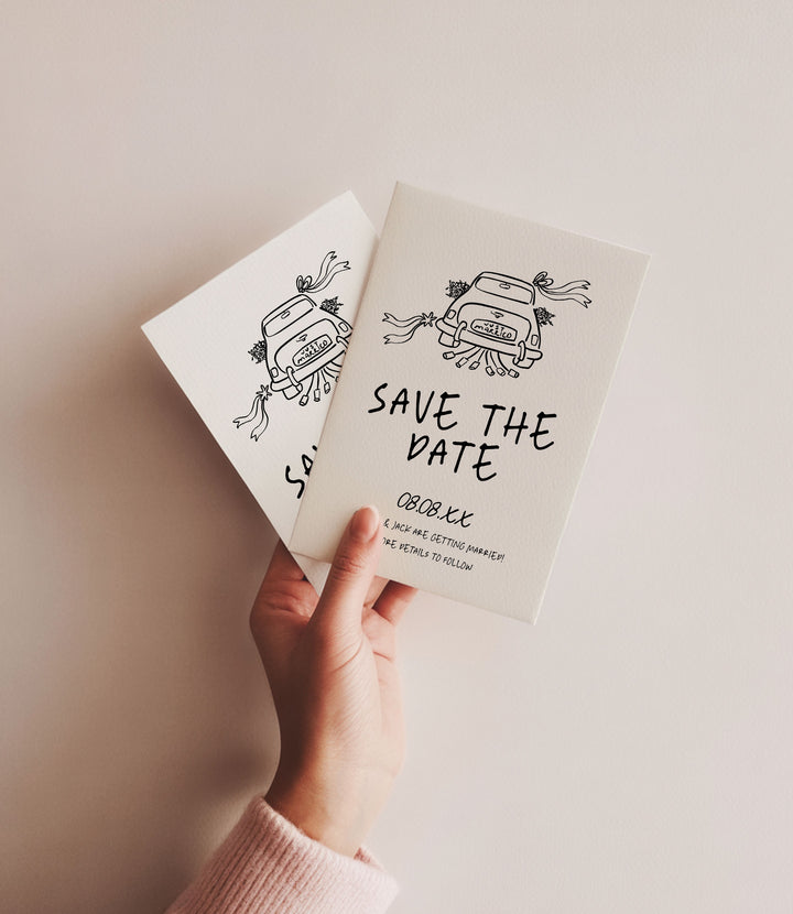 Wedding Car Save The Date