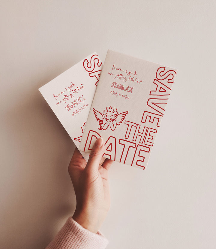 Red Cupid Save The Date