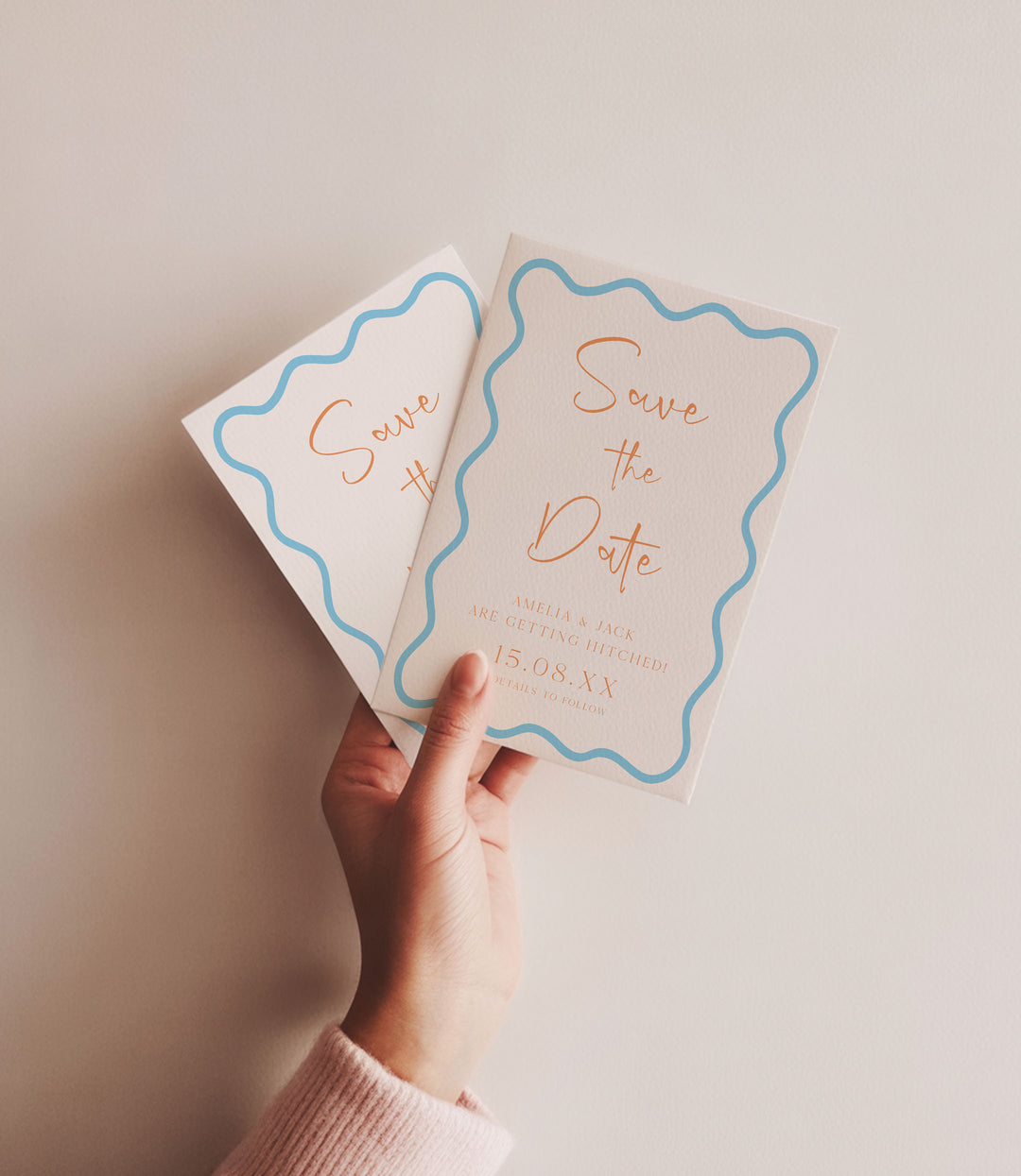 Blue Orange Save The Date