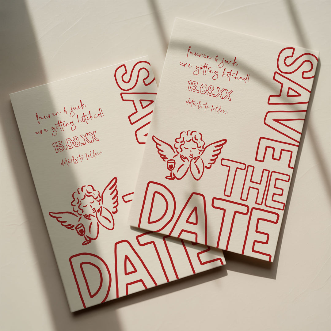 Red Cupid Save The Date