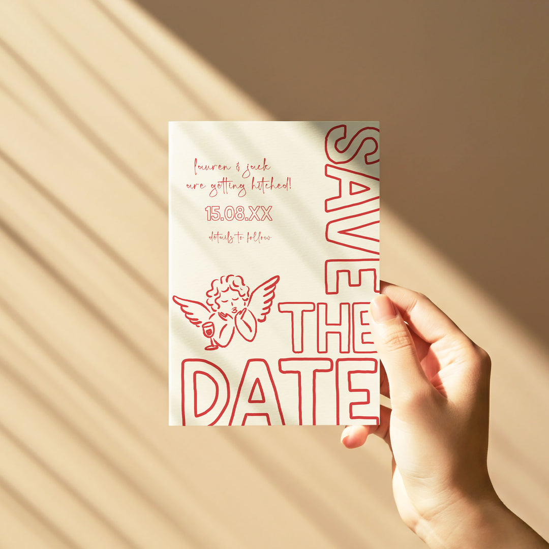 Red Cupid Save The Date