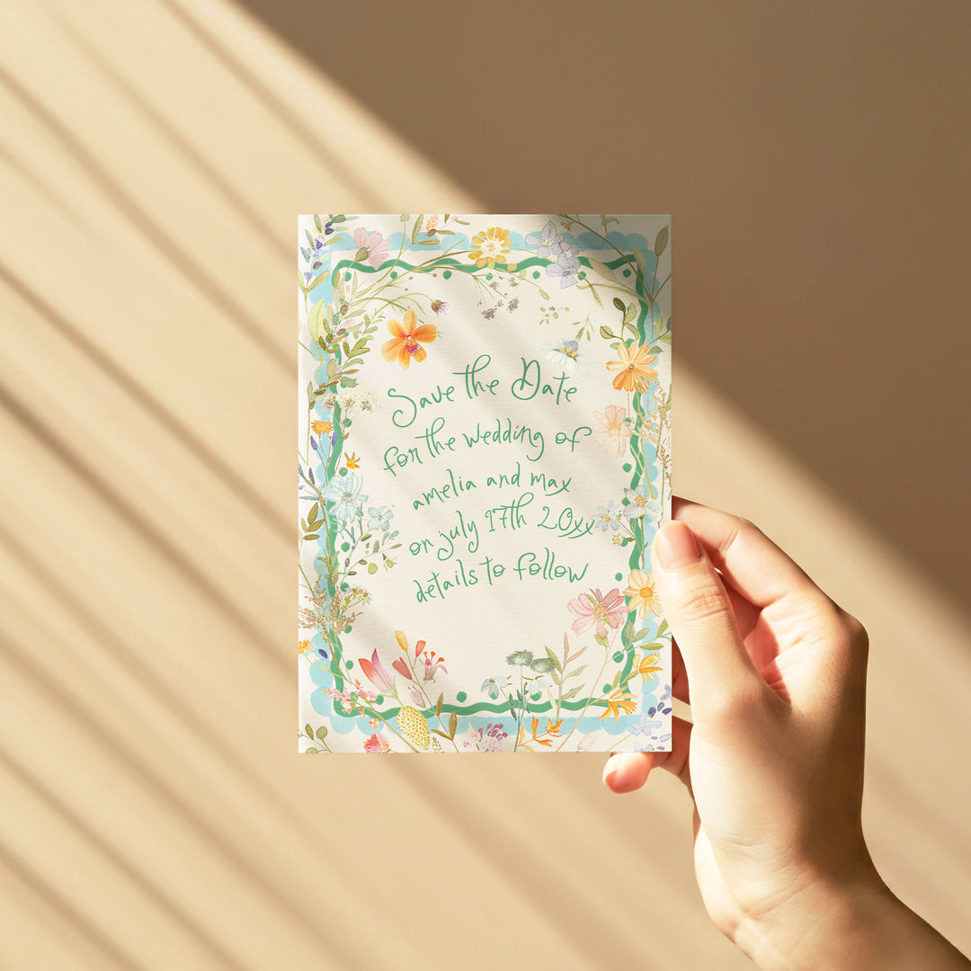 Spring Floral Save The Date