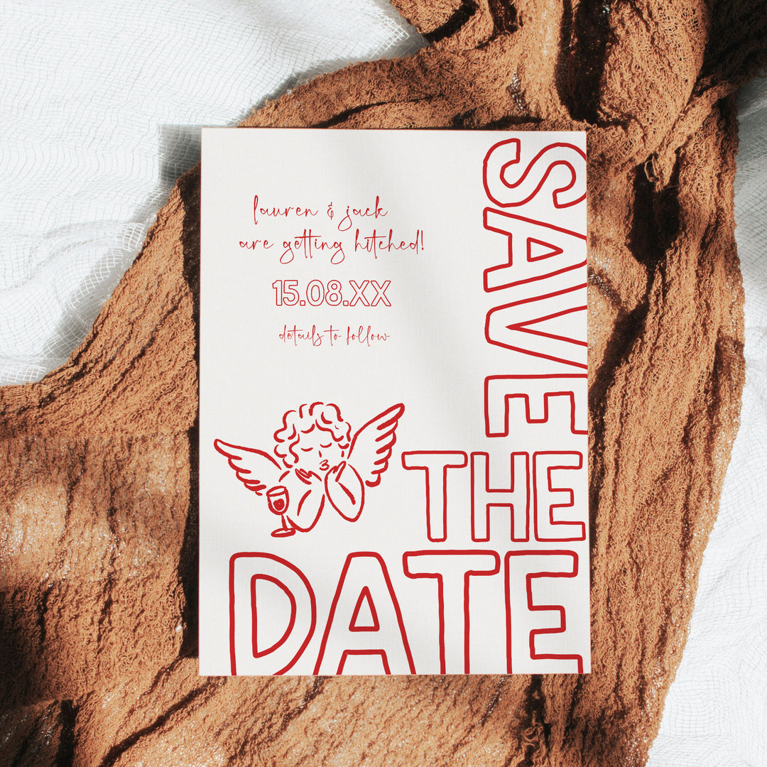 Red Cupid Save The Date