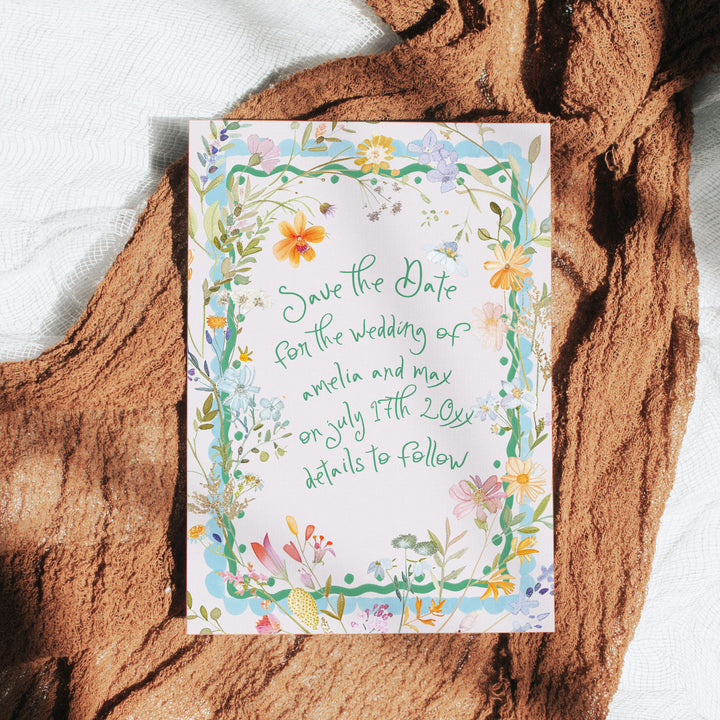 Spring Floral Save The Date