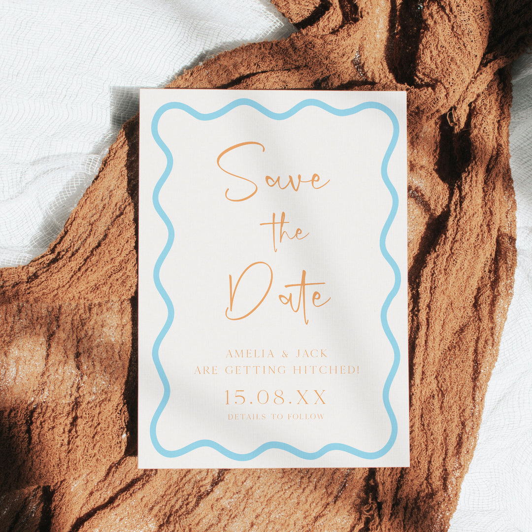 Blue Orange Save The Date