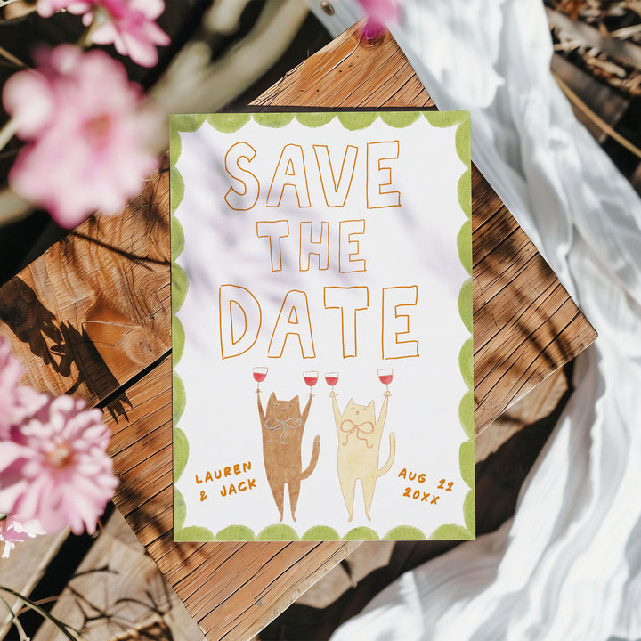 Cat Save The Date